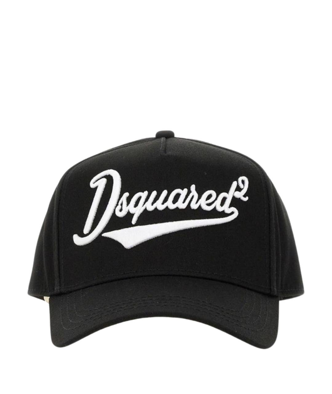 DSQUARED2 Черная хлопковая кепка/бейсболка, фото 1