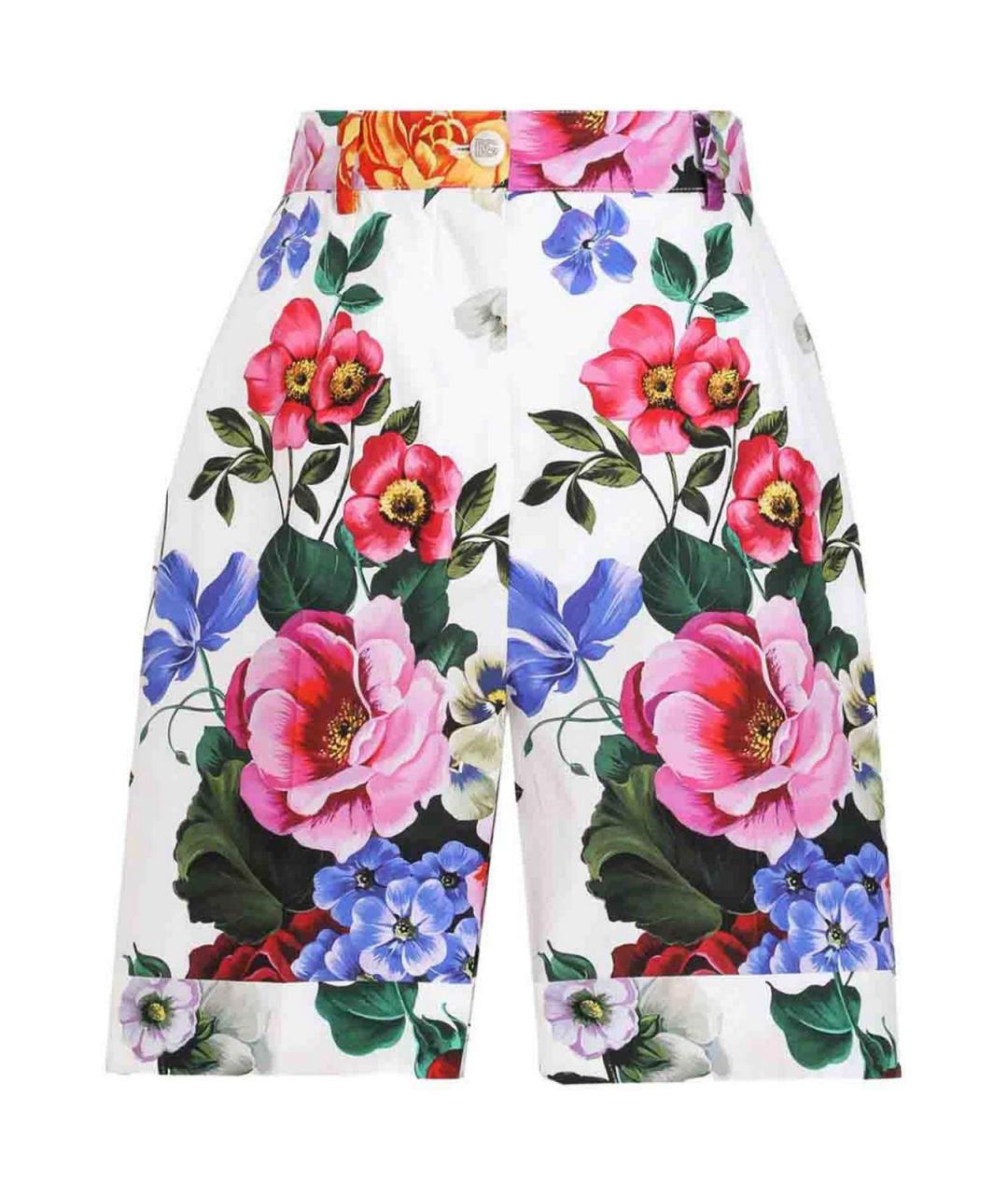 DOLCE&GABBANA Белые хлопковые шорты, фото 1