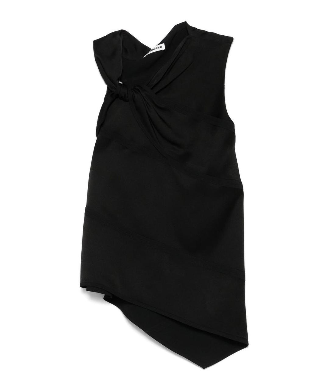 JIL SANDER Черная ацетатная майка, фото 1