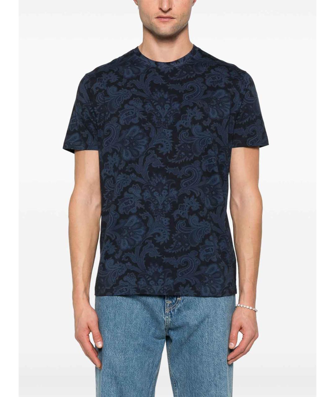 ETRO Черная хлопковая футболка, фото 2