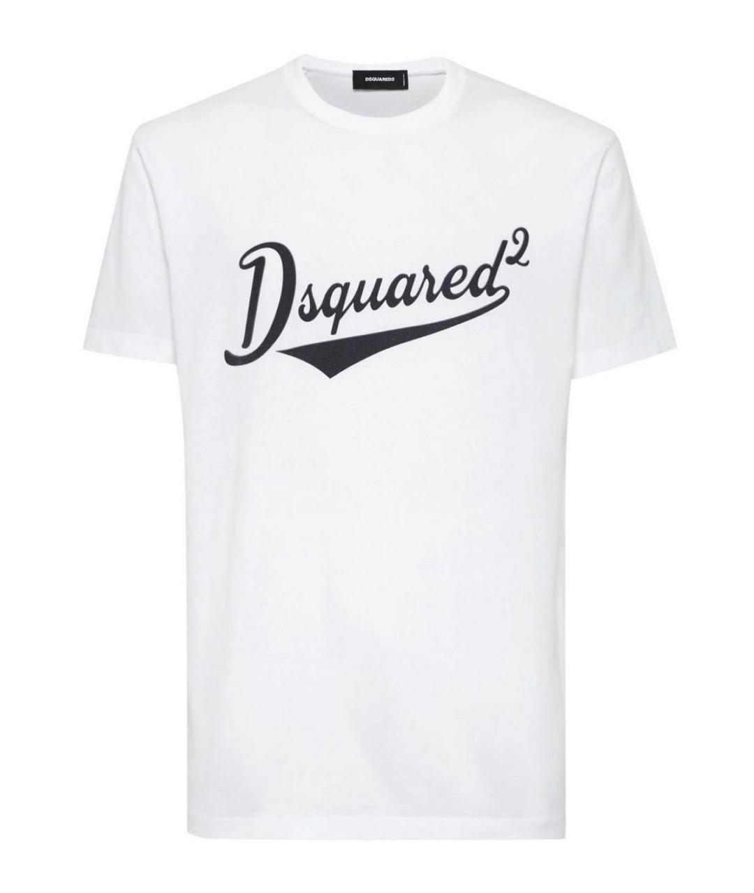 DSQUARED2 Белая хлопковая футболка, фото 2