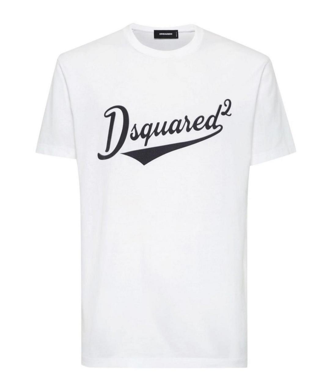 DSQUARED2 Белая хлопковая футболка, фото 1