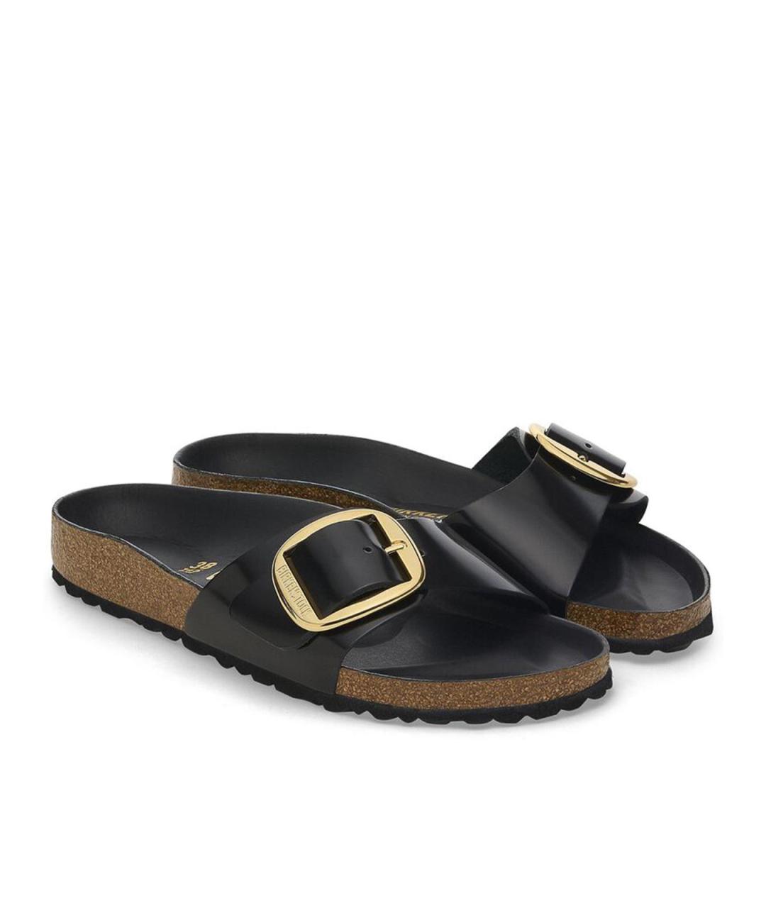 BIRKENSTOCK Черные текстильные сандалии, фото 4