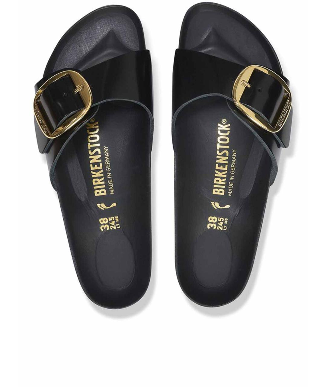 BIRKENSTOCK Черные текстильные сандалии, фото 6