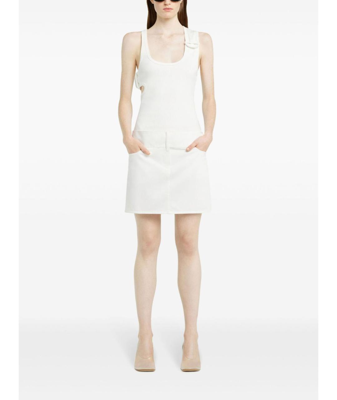 COURREGES Белая хлопковая майка, фото 3