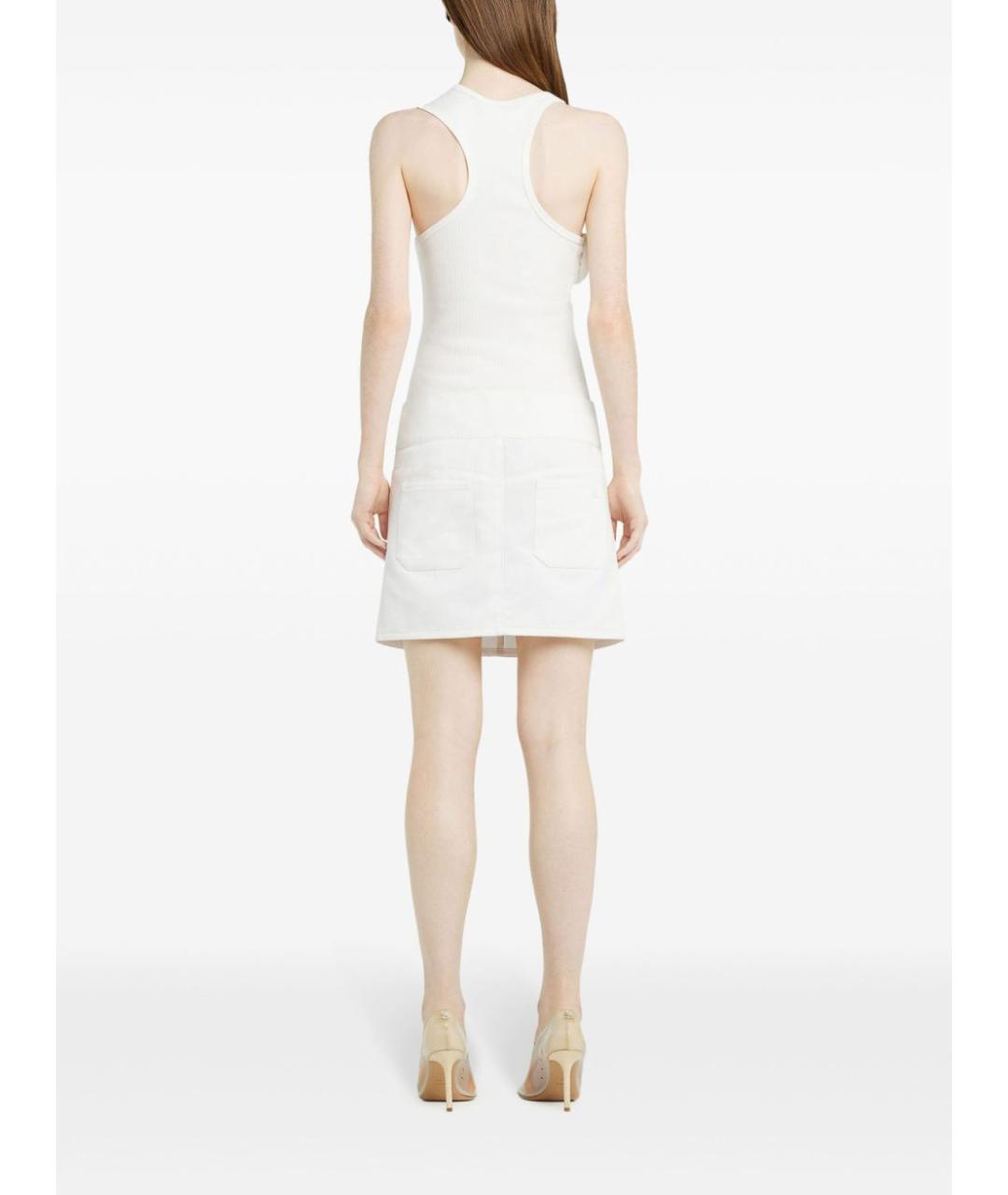 COURREGES Белая хлопковая майка, фото 4