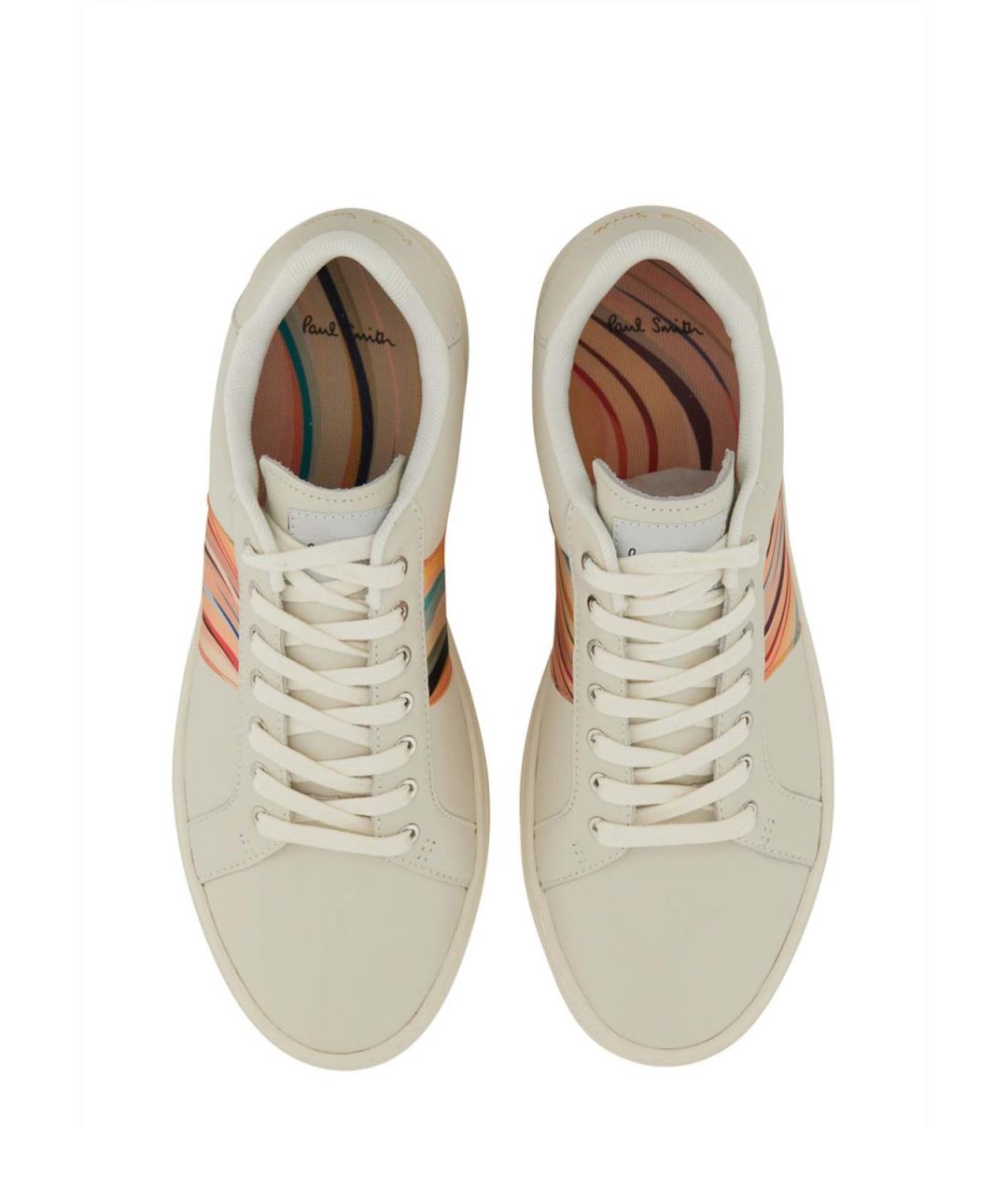 PAUL SMITH Белые кожаные кроссовки, фото 2