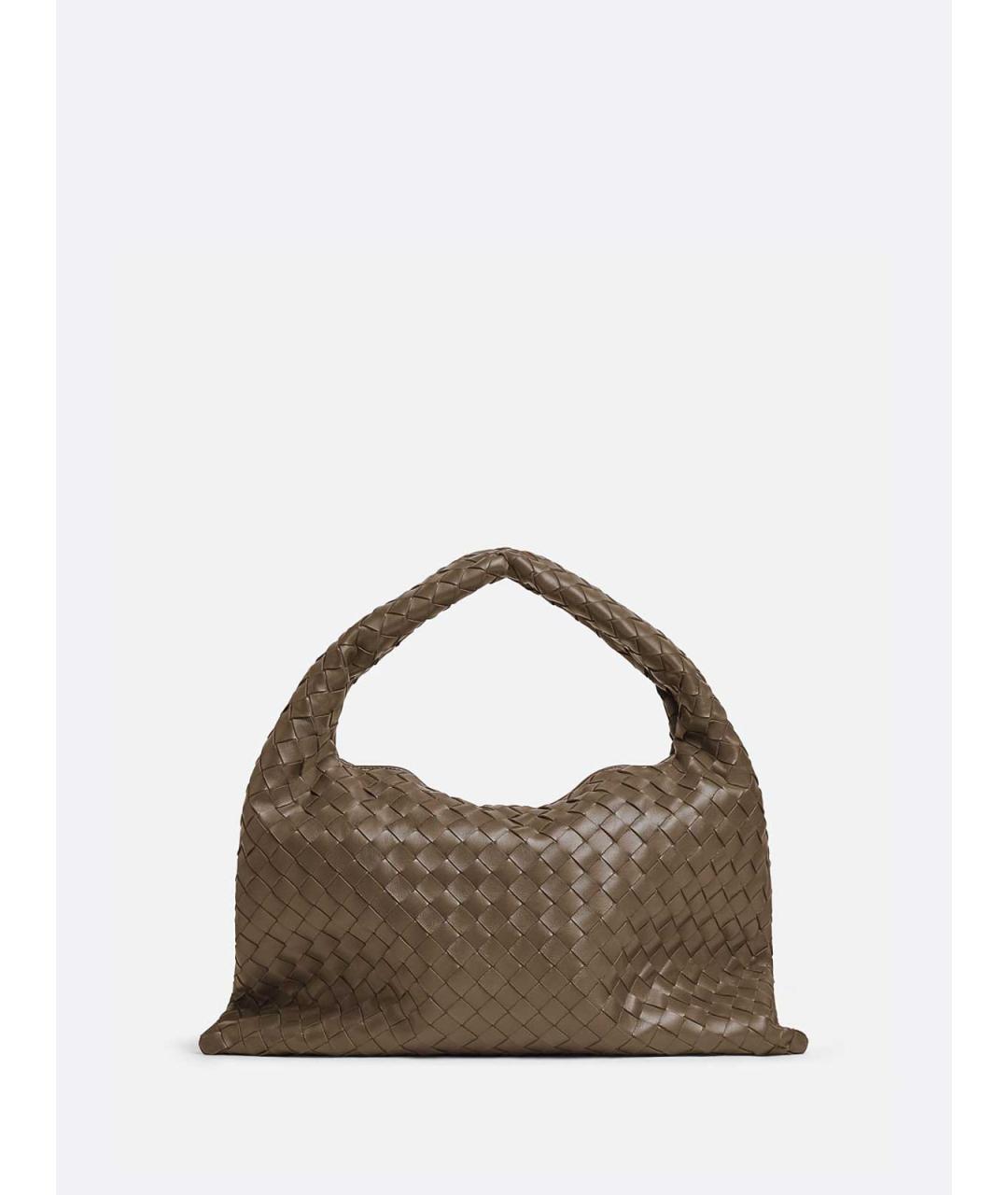 BOTTEGA VENETA Коричневая кожаная сумка через плечо, фото 2
