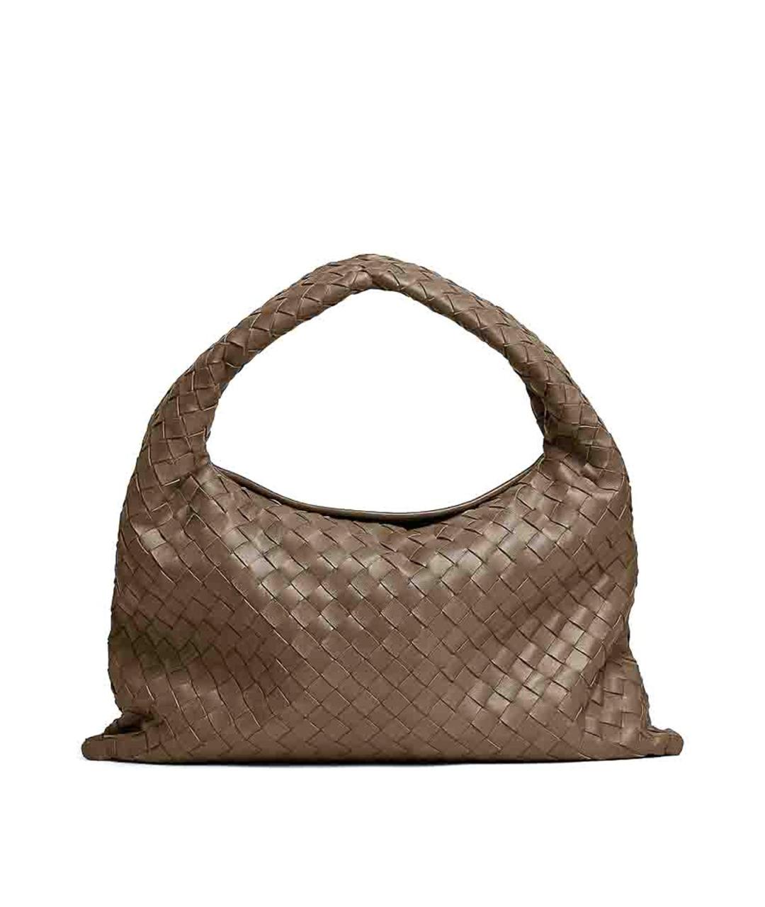 BOTTEGA VENETA Коричневая кожаная сумка через плечо, фото 1
