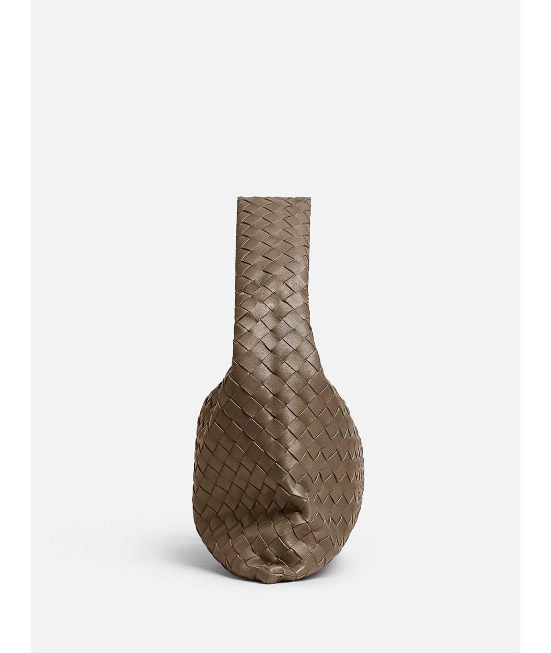 BOTTEGA VENETA Коричневая кожаная сумка через плечо, фото 3