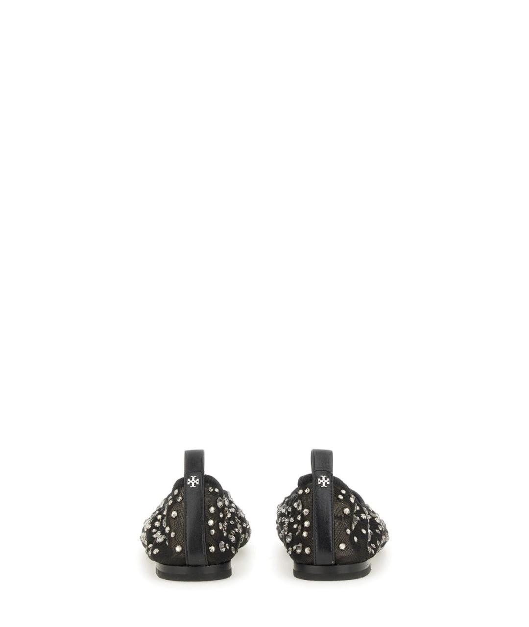 TORY BURCH Черные синтетические балетки, фото 3