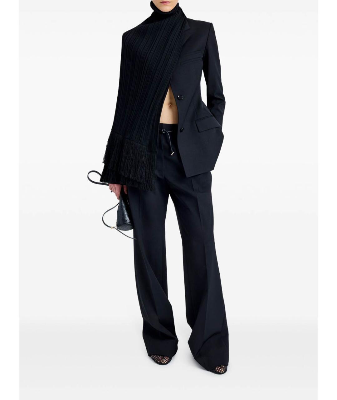 PROENZA SCHOULER Черные шерстяные прямые брюки, фото 3