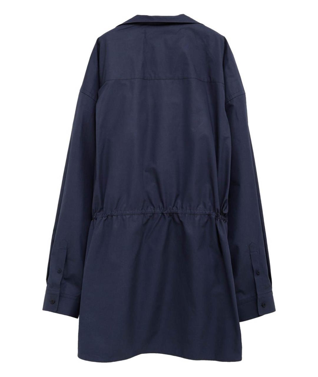 BALENCIAGA Темно-синее хлопковое повседневное платье, фото 3
