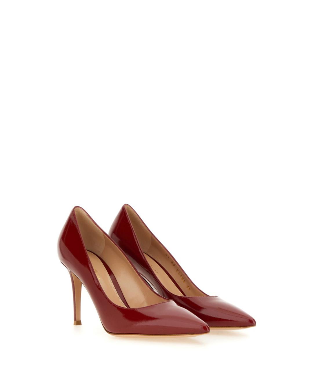 GIANVITO ROSSI Красные туфли из лакированной кожи, фото 3