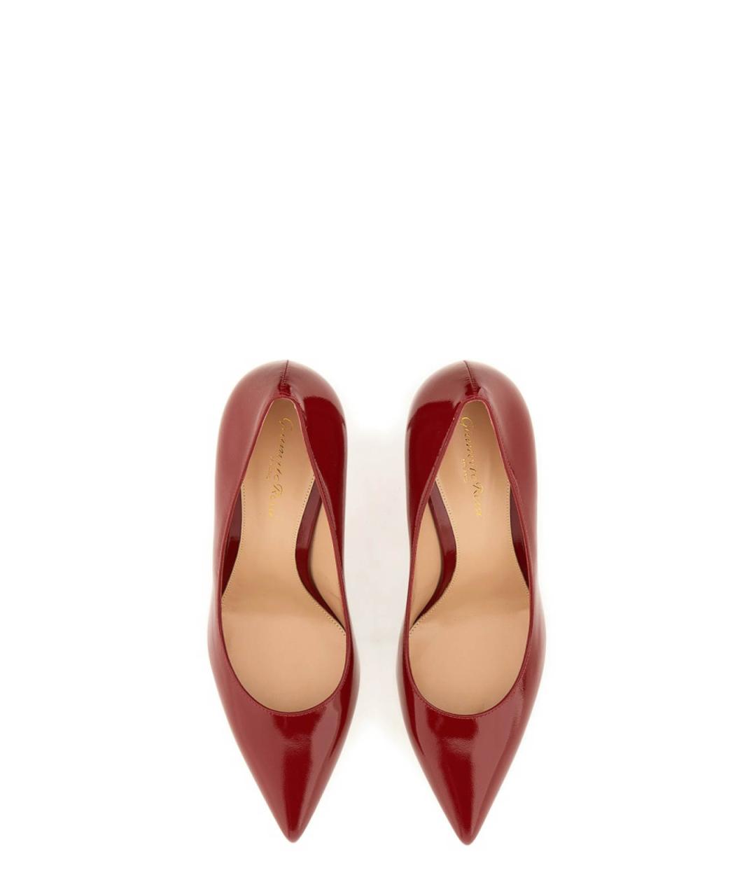 GIANVITO ROSSI Красные туфли из лакированной кожи, фото 2