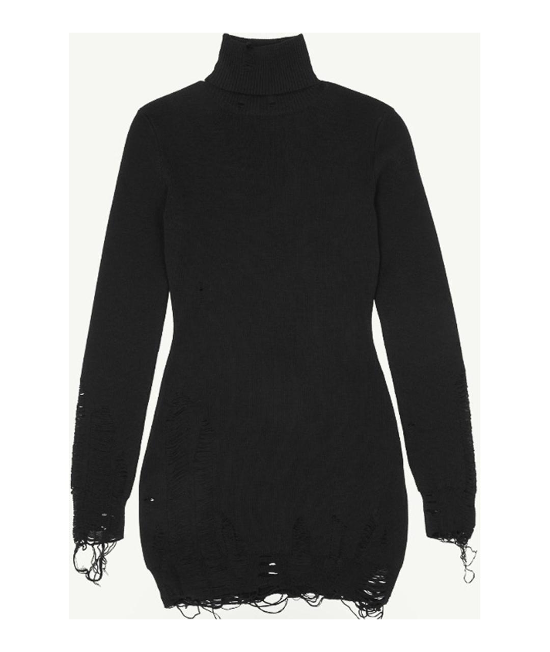 MM6 MAISON MARGIELA Черное повседневное платье, фото 4