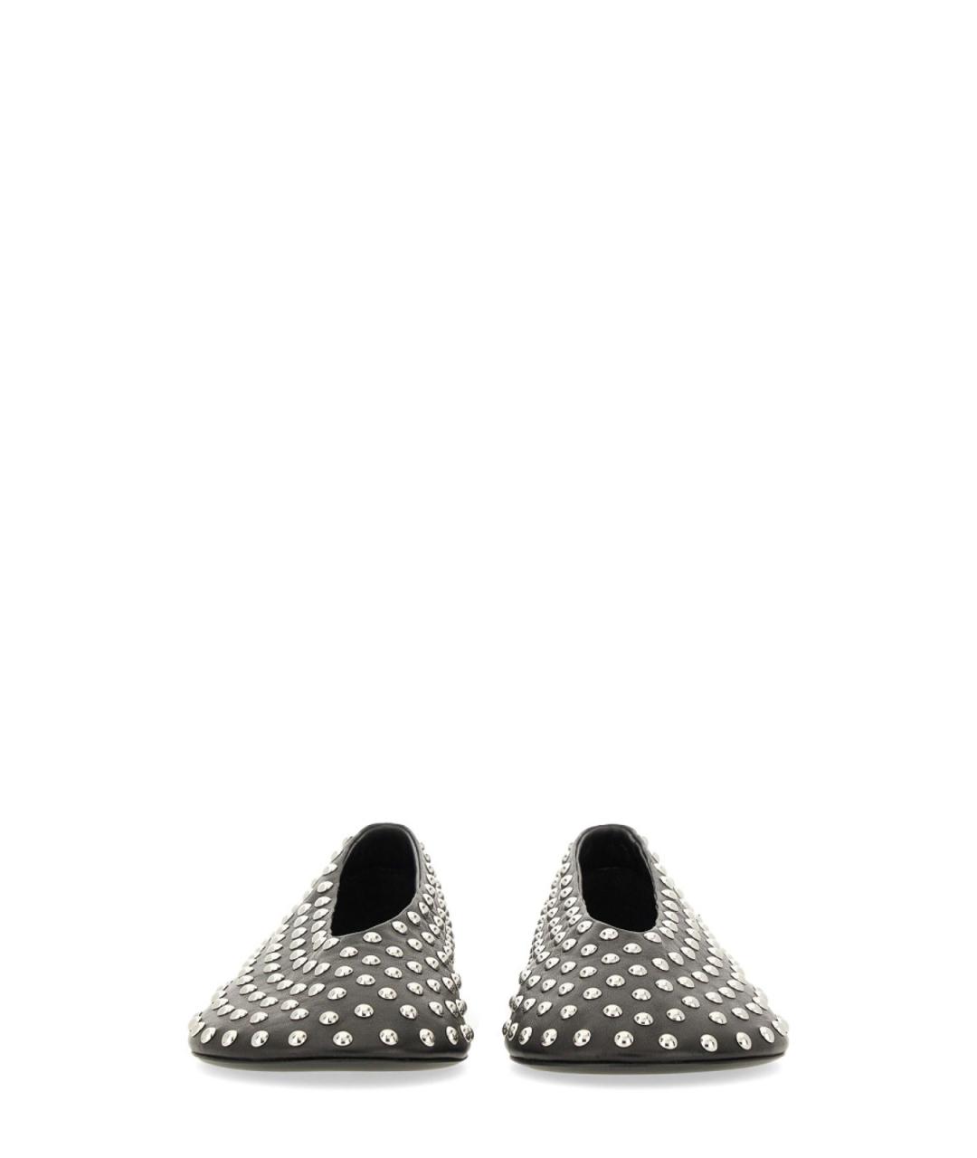 JIL SANDER Черные кожаные балетки, фото 4