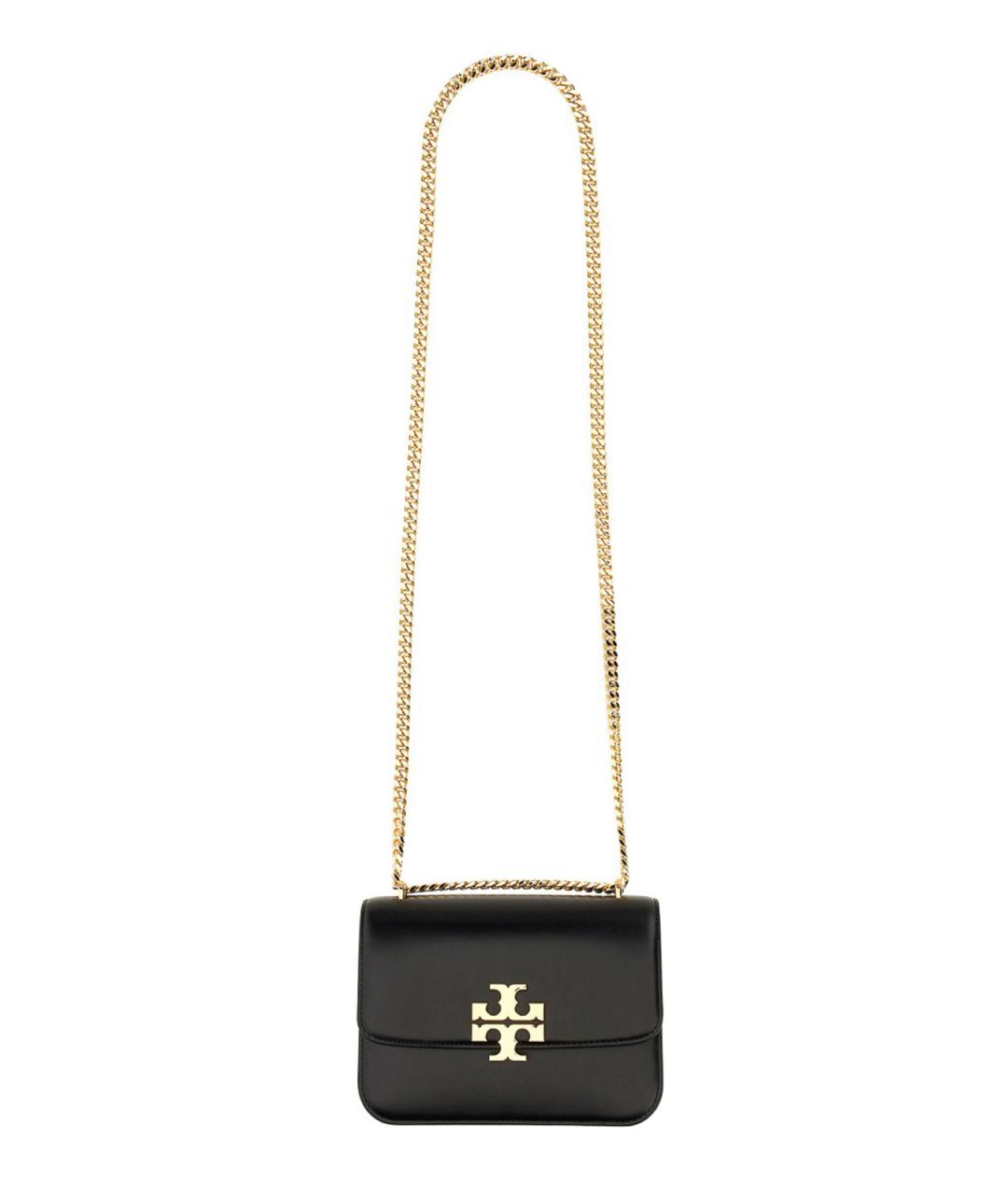 TORY BURCH Черная кожаная сумка через плечо, фото 2
