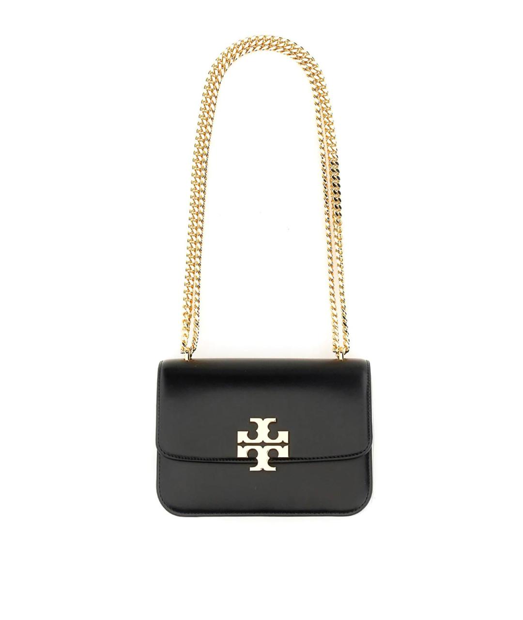 TORY BURCH Черная кожаная сумка через плечо, фото 1