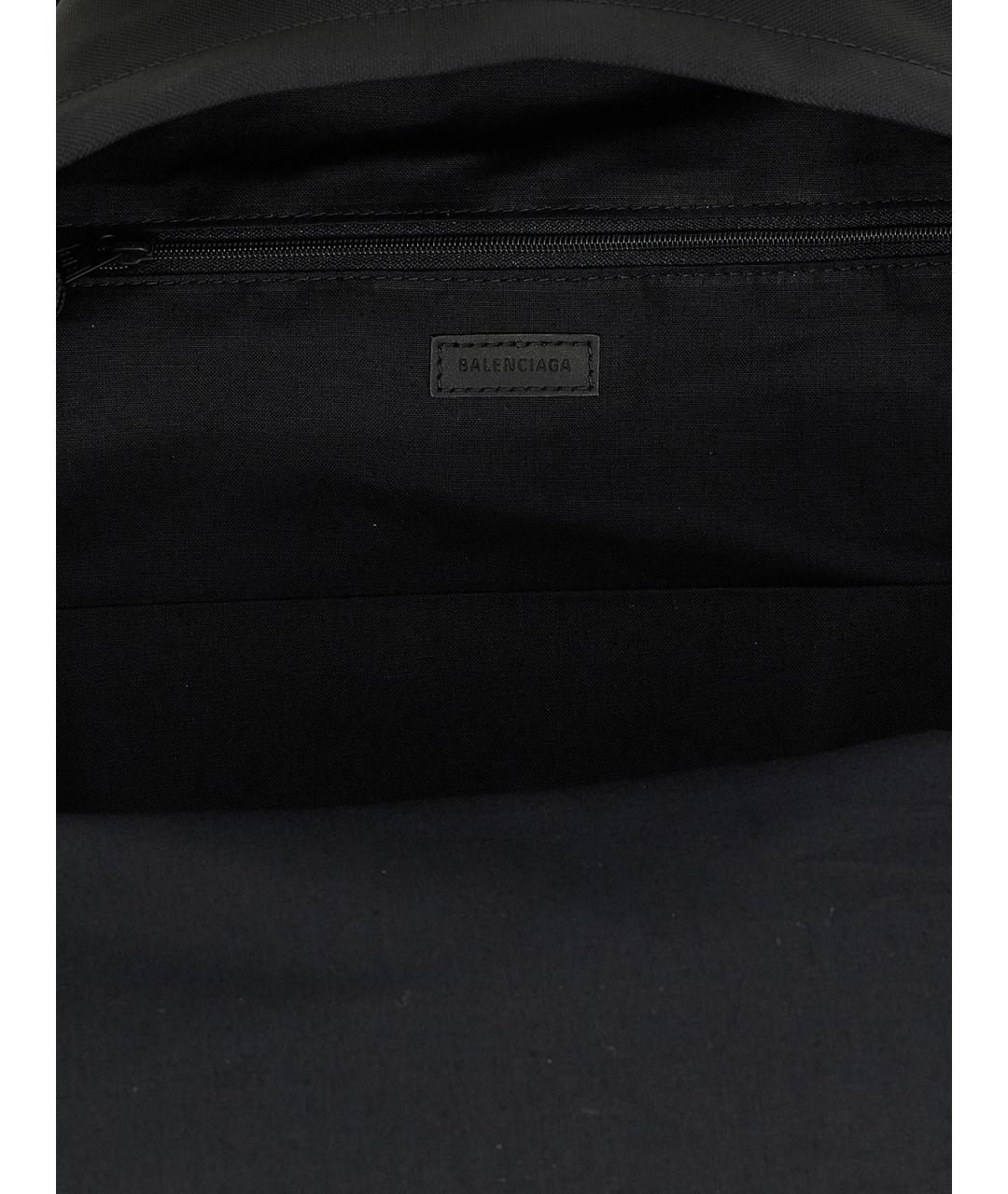 BALENCIAGA Черный тканевый рюкзак, фото 4