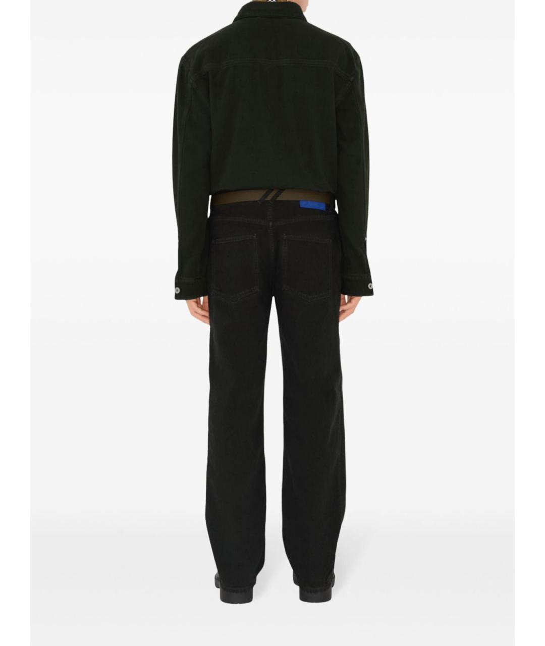 BURBERRY Черные хлопковые повседневные брюки, фото 4