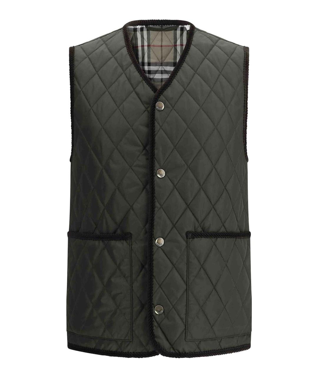 BURBERRY Зеленый жилет, фото 1