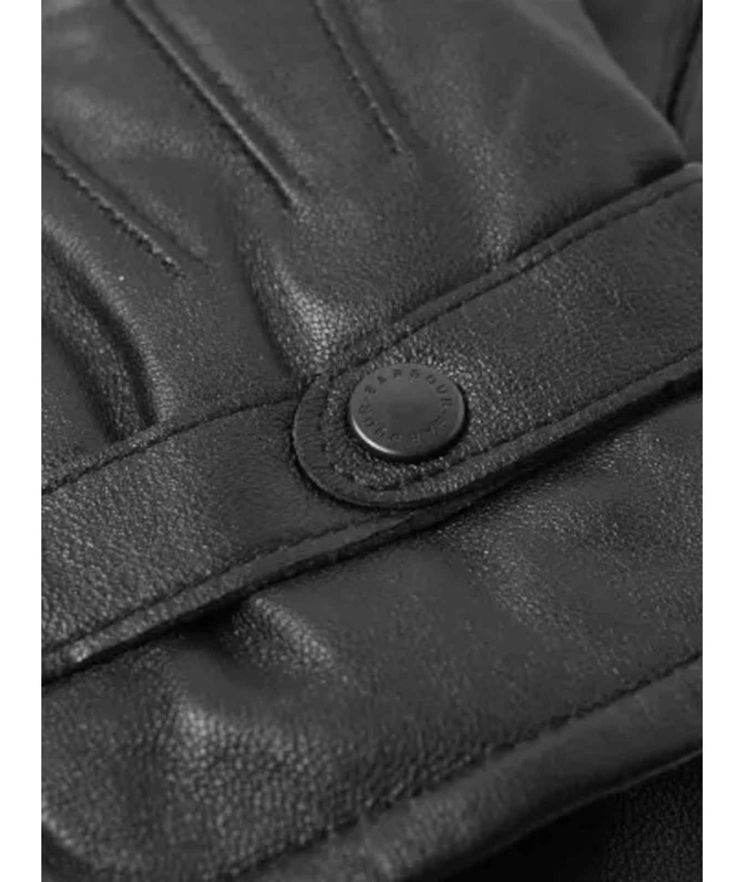 BARBOUR Черные перчатки, фото 4