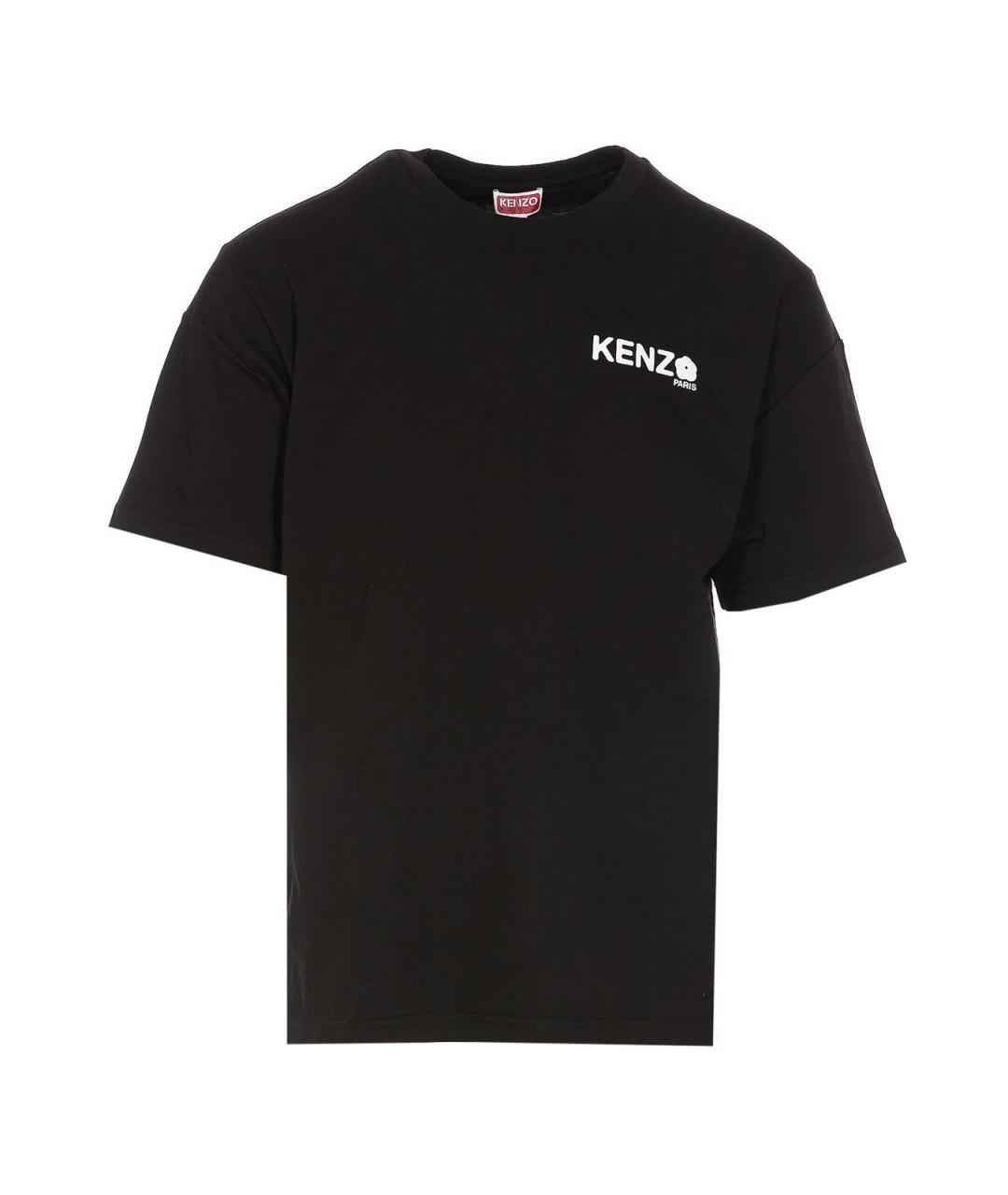 KENZO Черная хлопковая футболка, фото 1