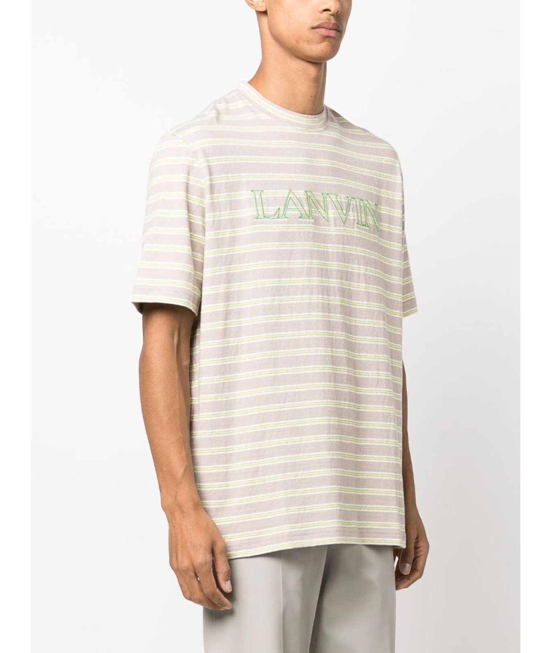 LANVIN Мульти хлопковая футболка, фото 4