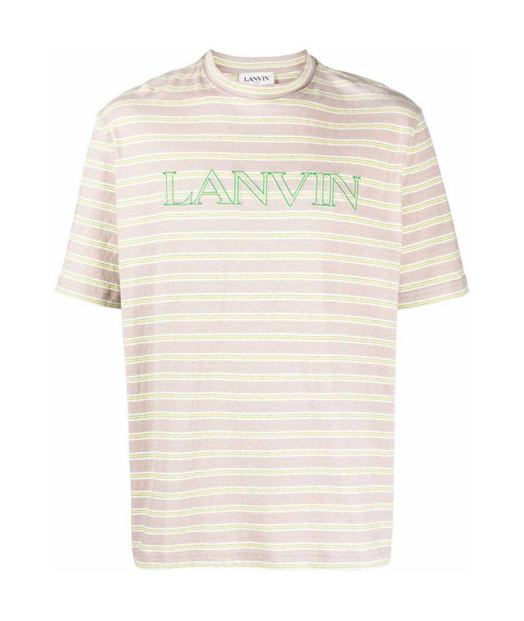 LANVIN Мульти хлопковая футболка, фото 1
