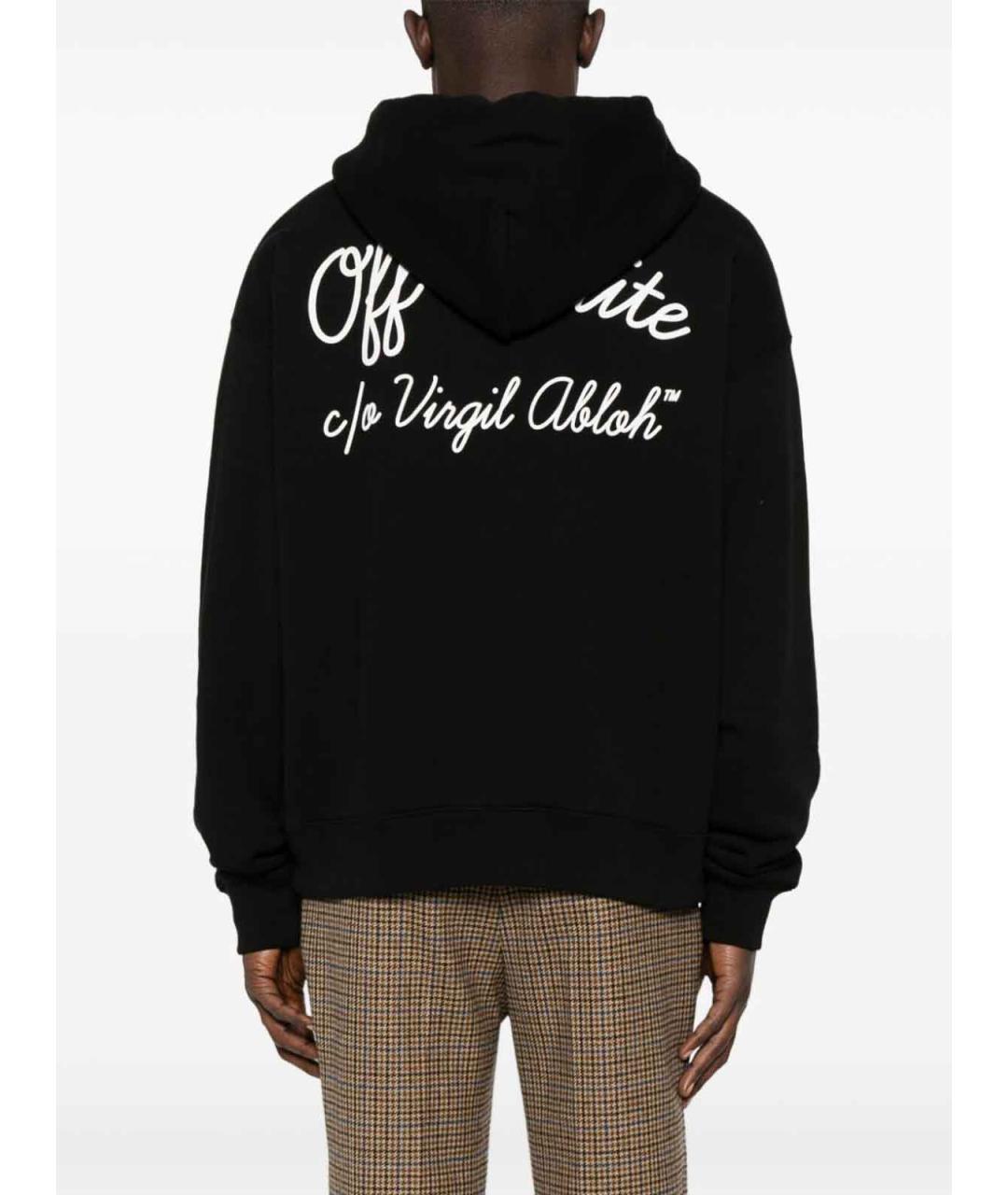 OFF-WHITE Черная хлопковая футболка, фото 3