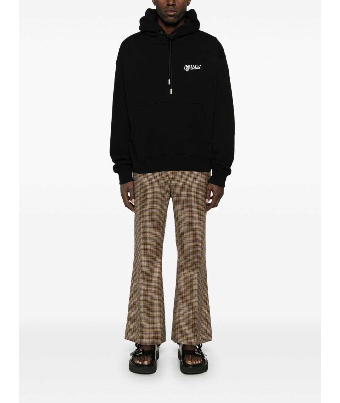 OFF-WHITE Черная хлопковая футболка, фото 4