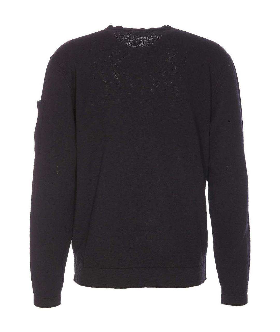 CP COMPANY Черный хлопковый джемпер / свитер, фото 2