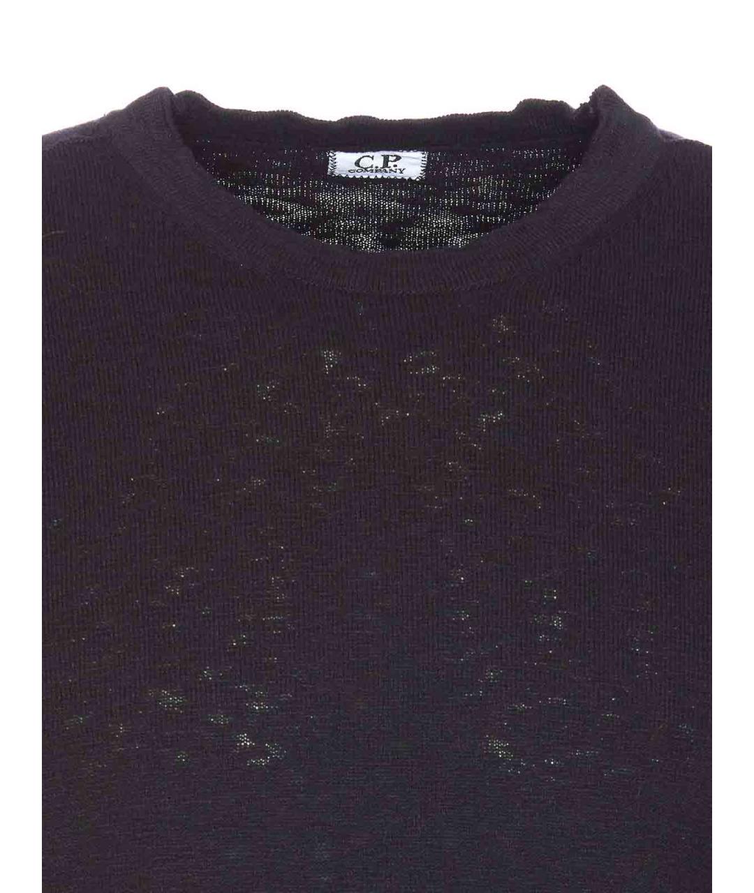CP COMPANY Черный хлопковый джемпер / свитер, фото 4