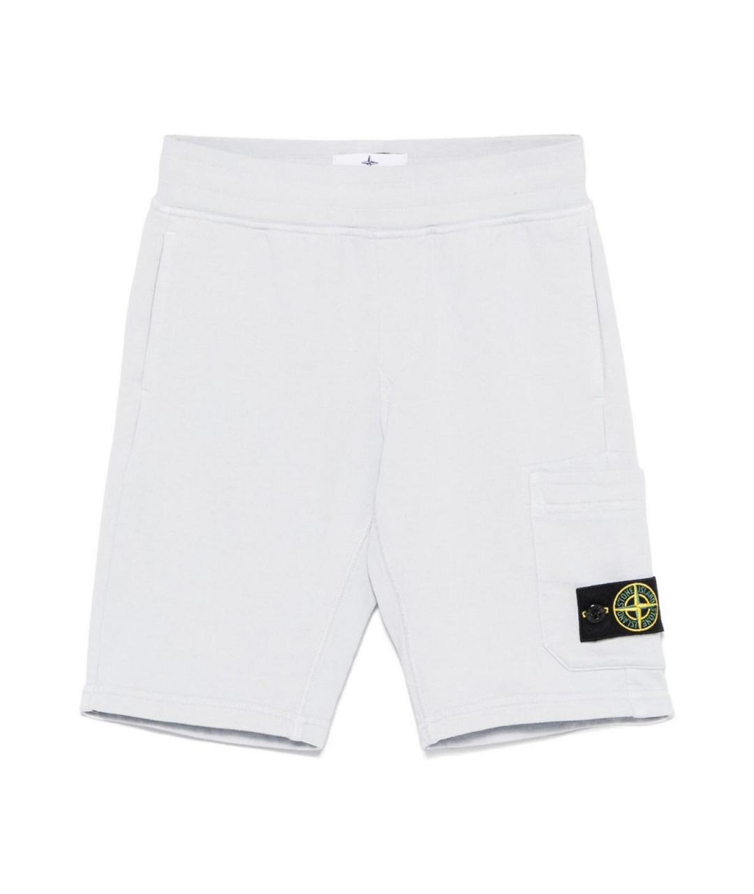 STONE ISLAND Голубые хлопковые брюки и шорты, фото 1