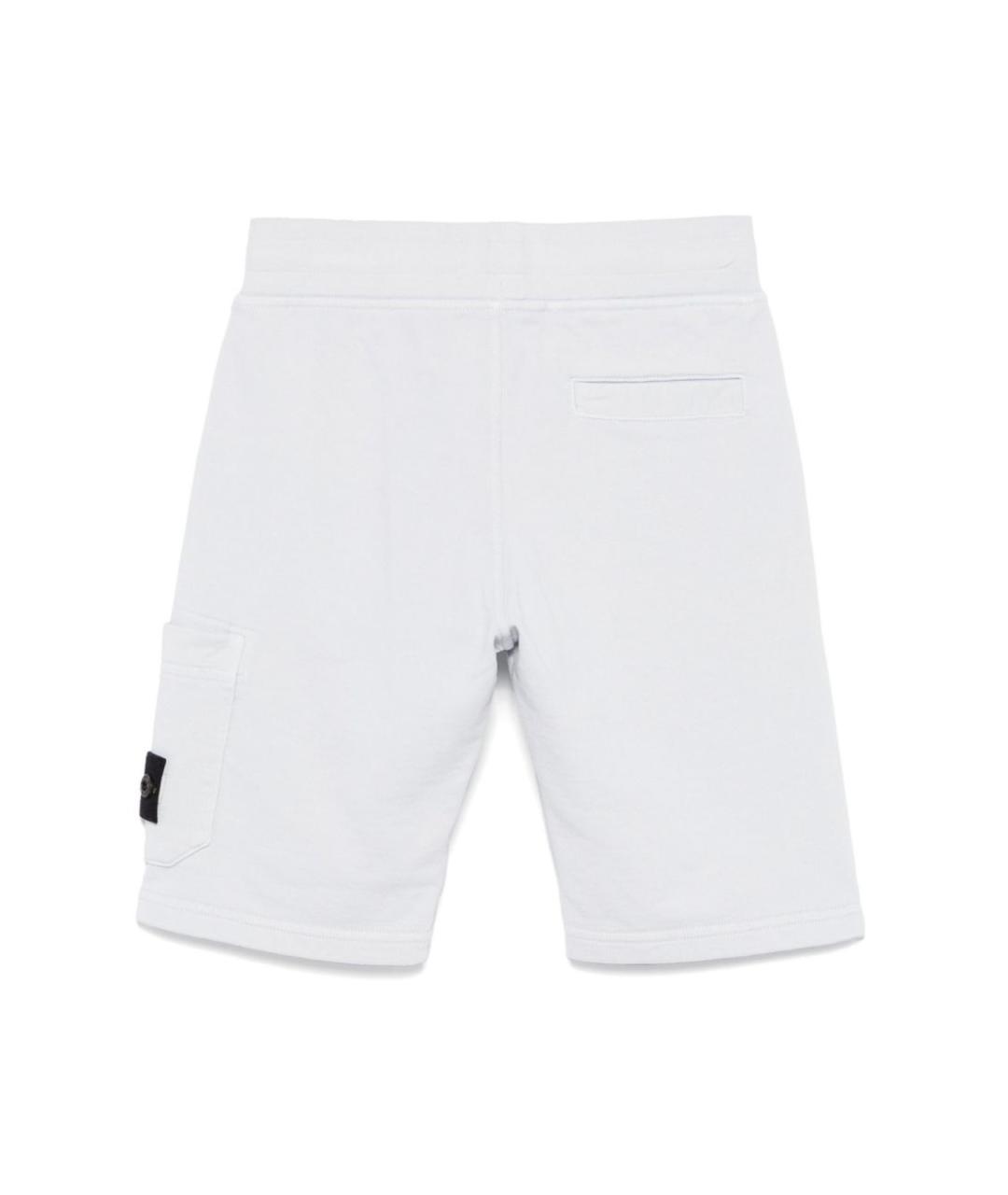 STONE ISLAND Голубые хлопковые брюки и шорты, фото 2