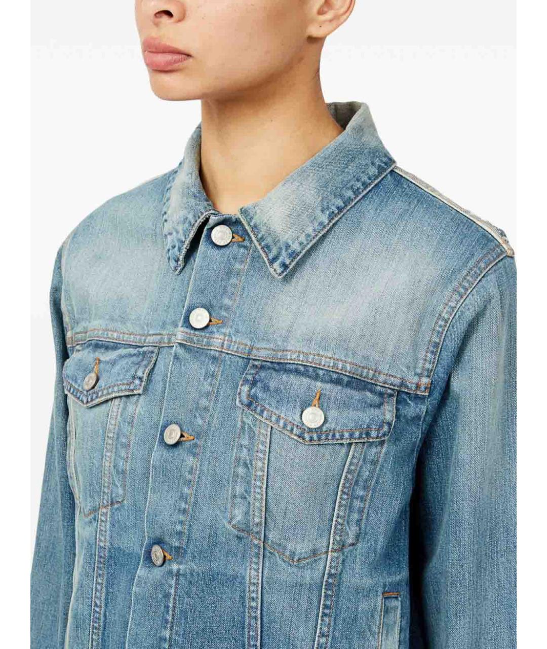 MM6 MAISON MARGIELA Синяя хлопковая куртка, фото 2