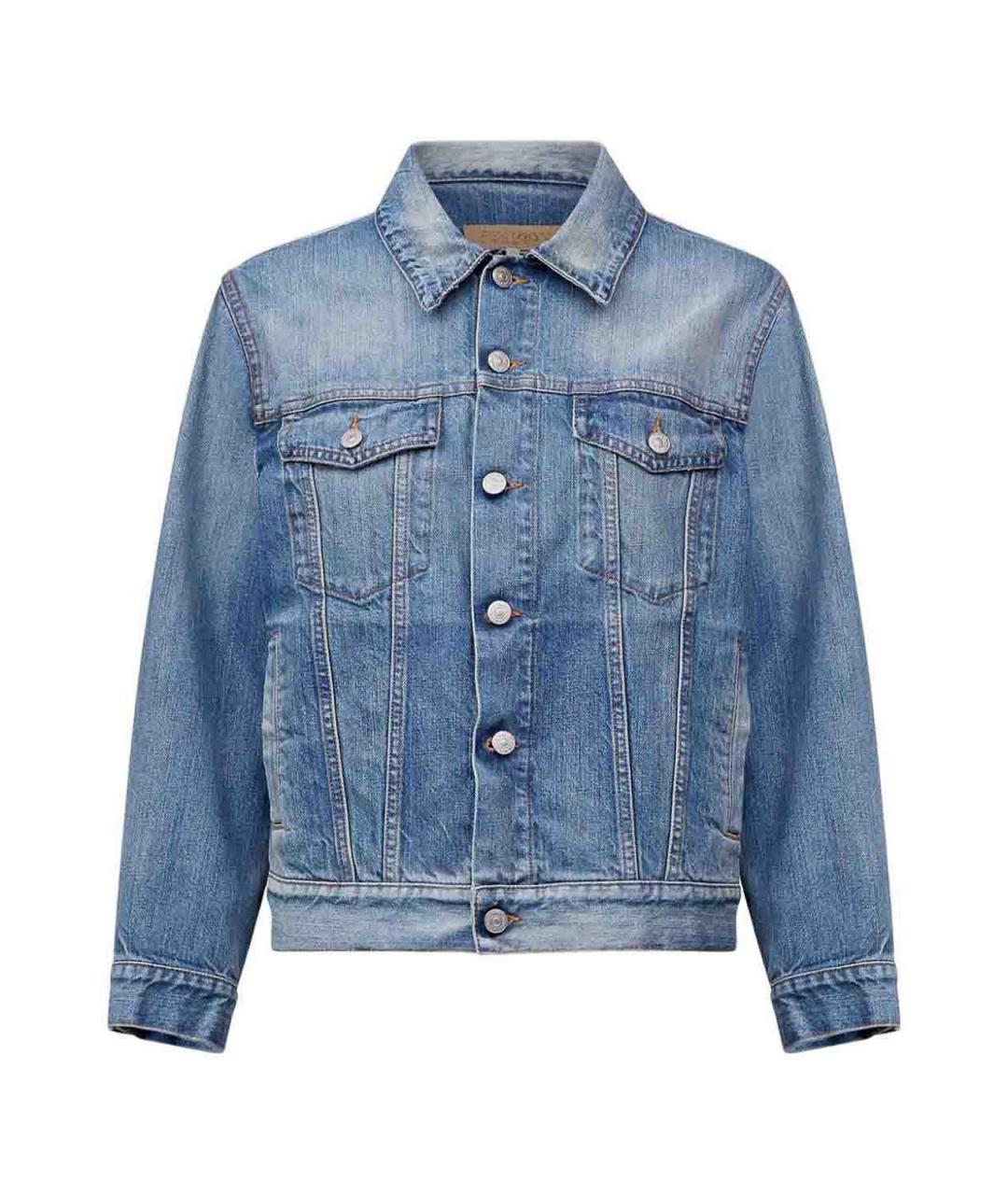 MM6 MAISON MARGIELA Синяя хлопковая куртка, фото 1