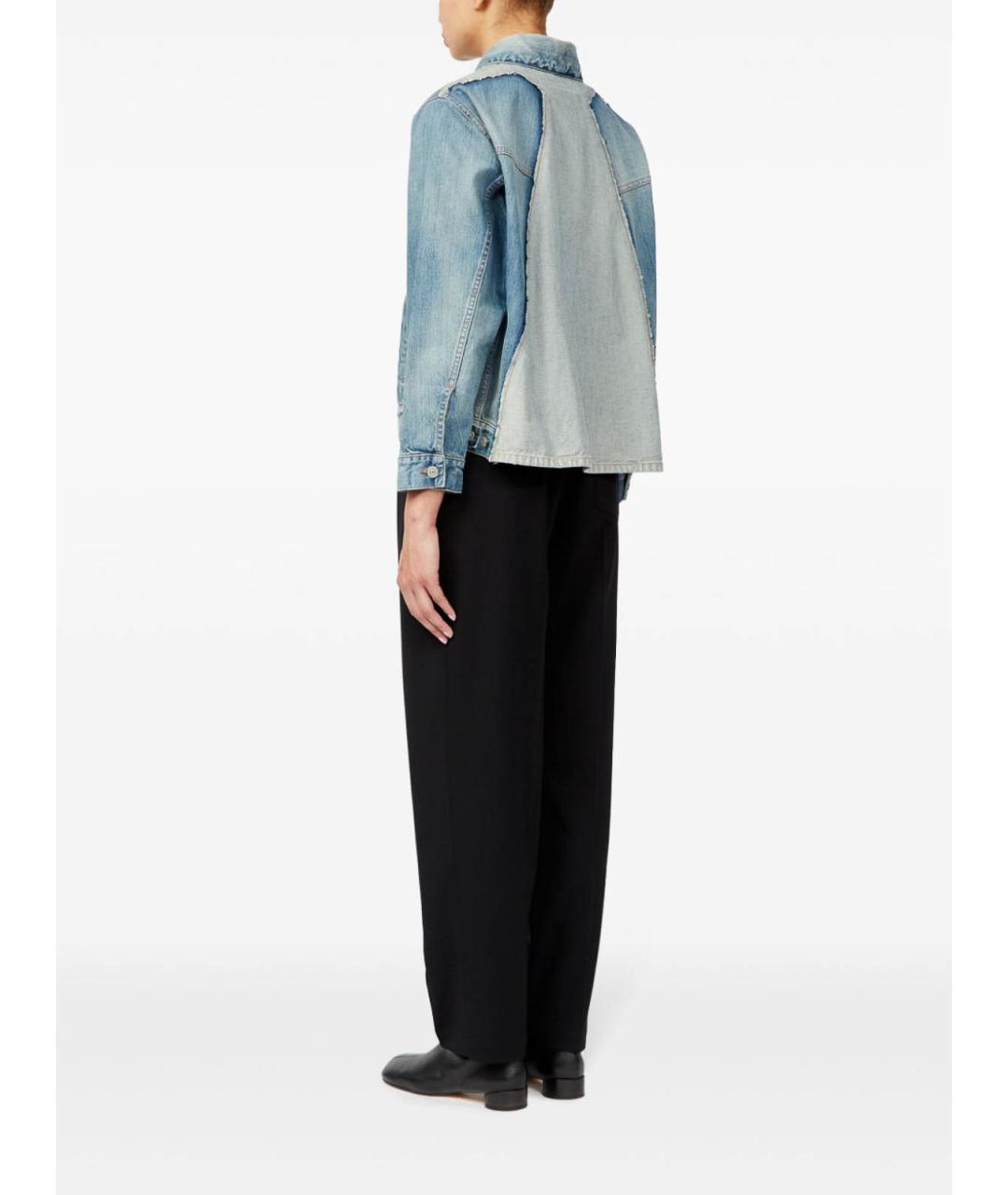 MM6 MAISON MARGIELA Синяя хлопковая куртка, фото 4