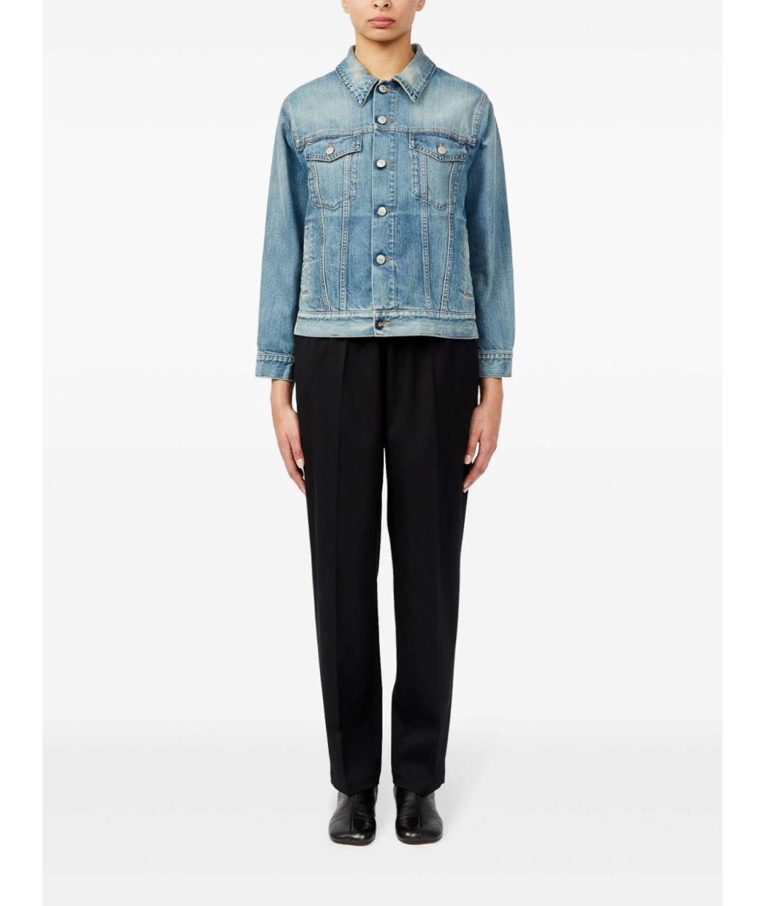 MM6 MAISON MARGIELA Синяя хлопковая куртка, фото 7
