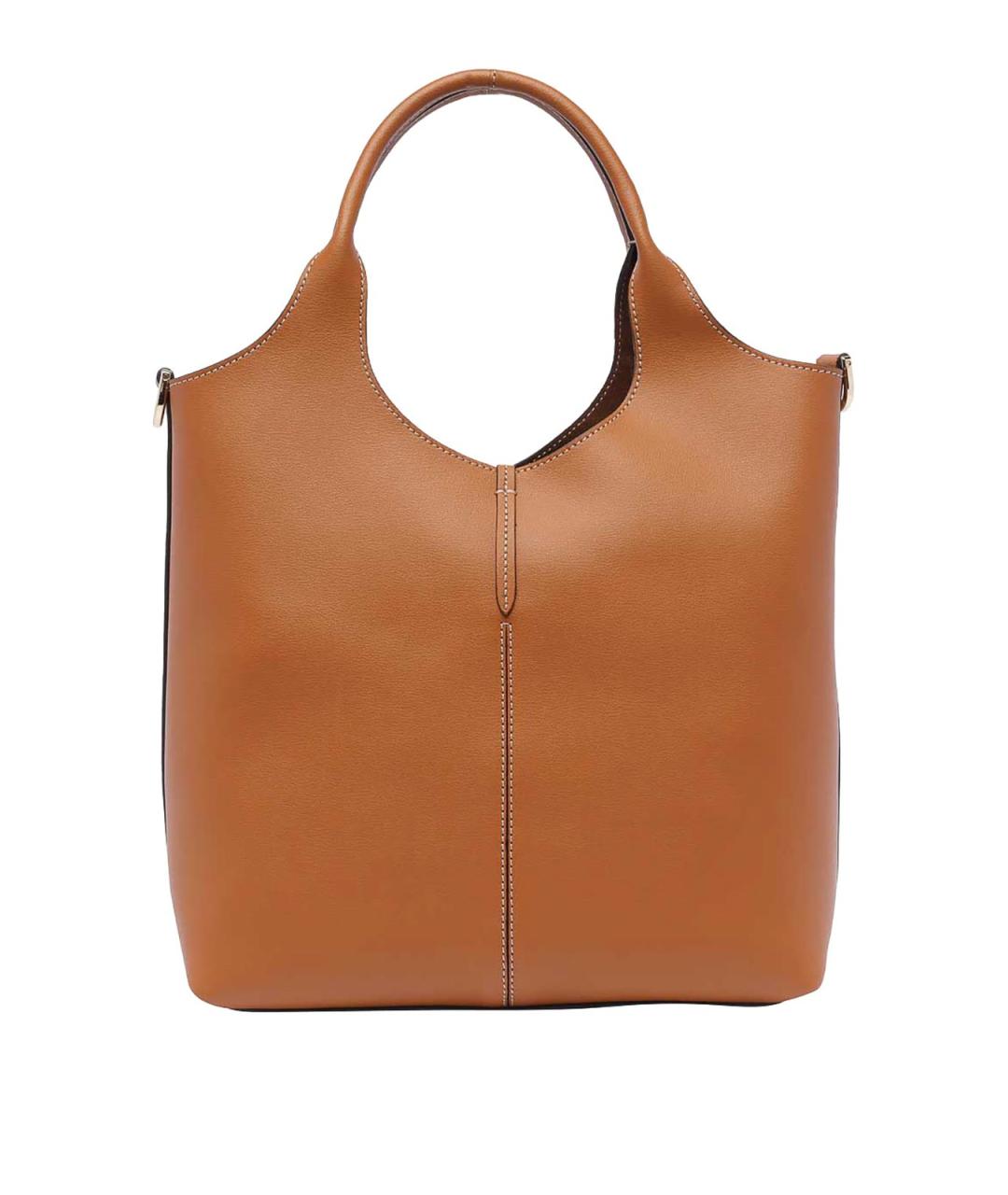 TOD'S Коричневая кожаная сумка через плечо, фото 3
