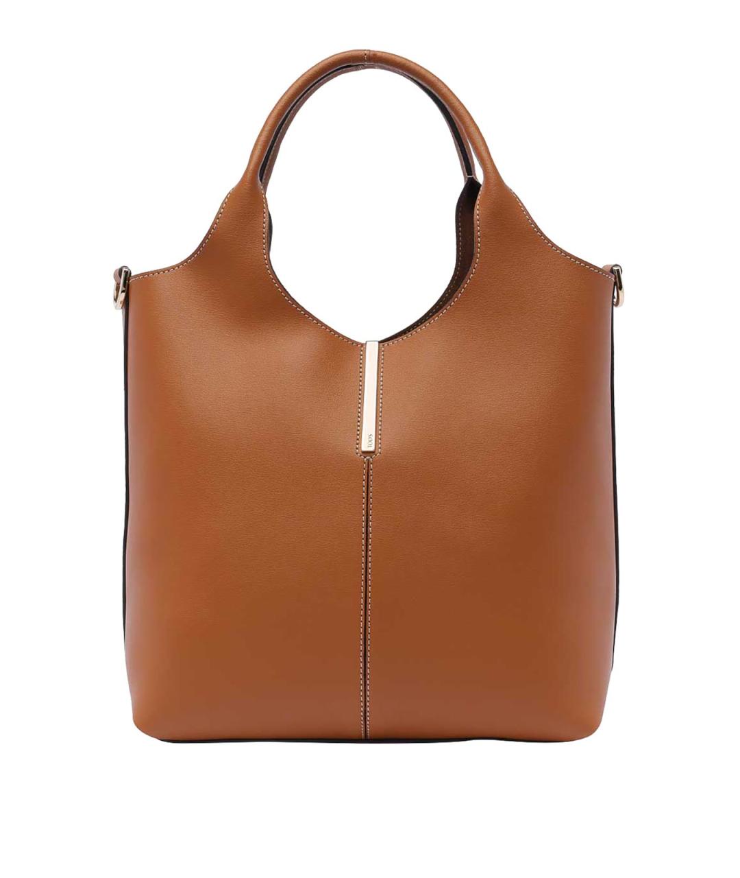 TOD'S Коричневая кожаная сумка через плечо, фото 1