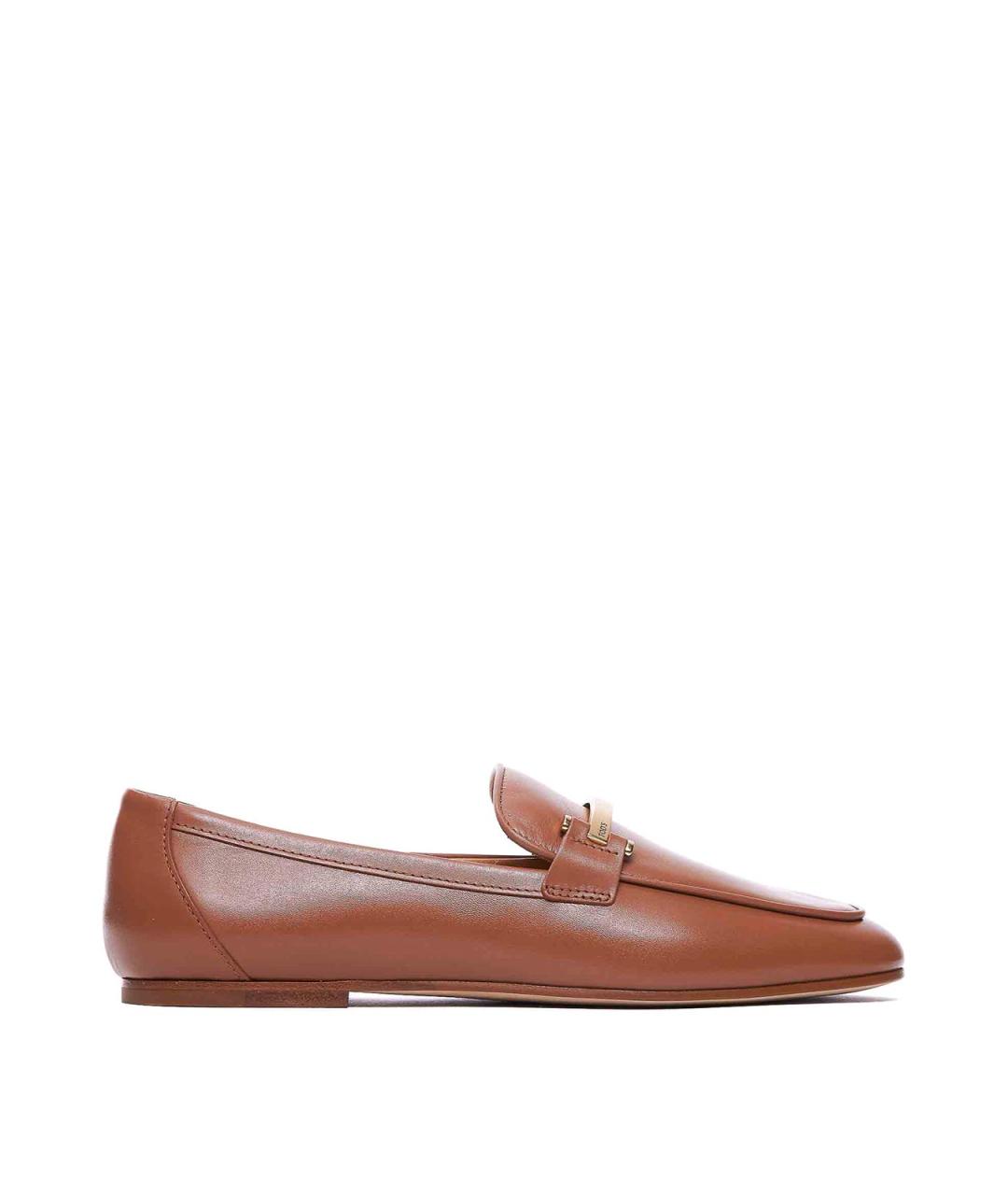TOD'S Коричневые кожаные лоферы, фото 1