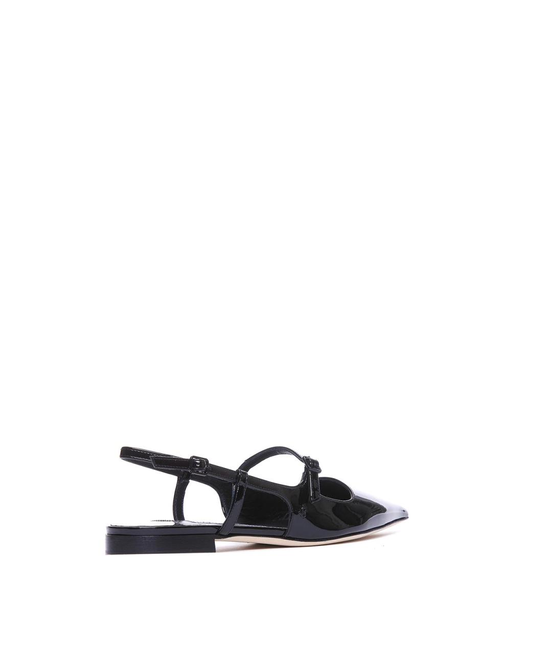 JIMMY CHOO Черные балетки из лакированной кожи, фото 2