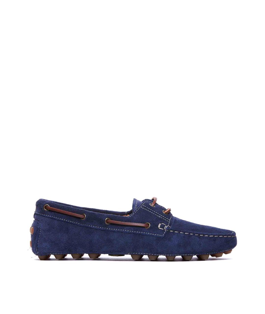 TOD'S Синие замшевые лоферы, фото 1
