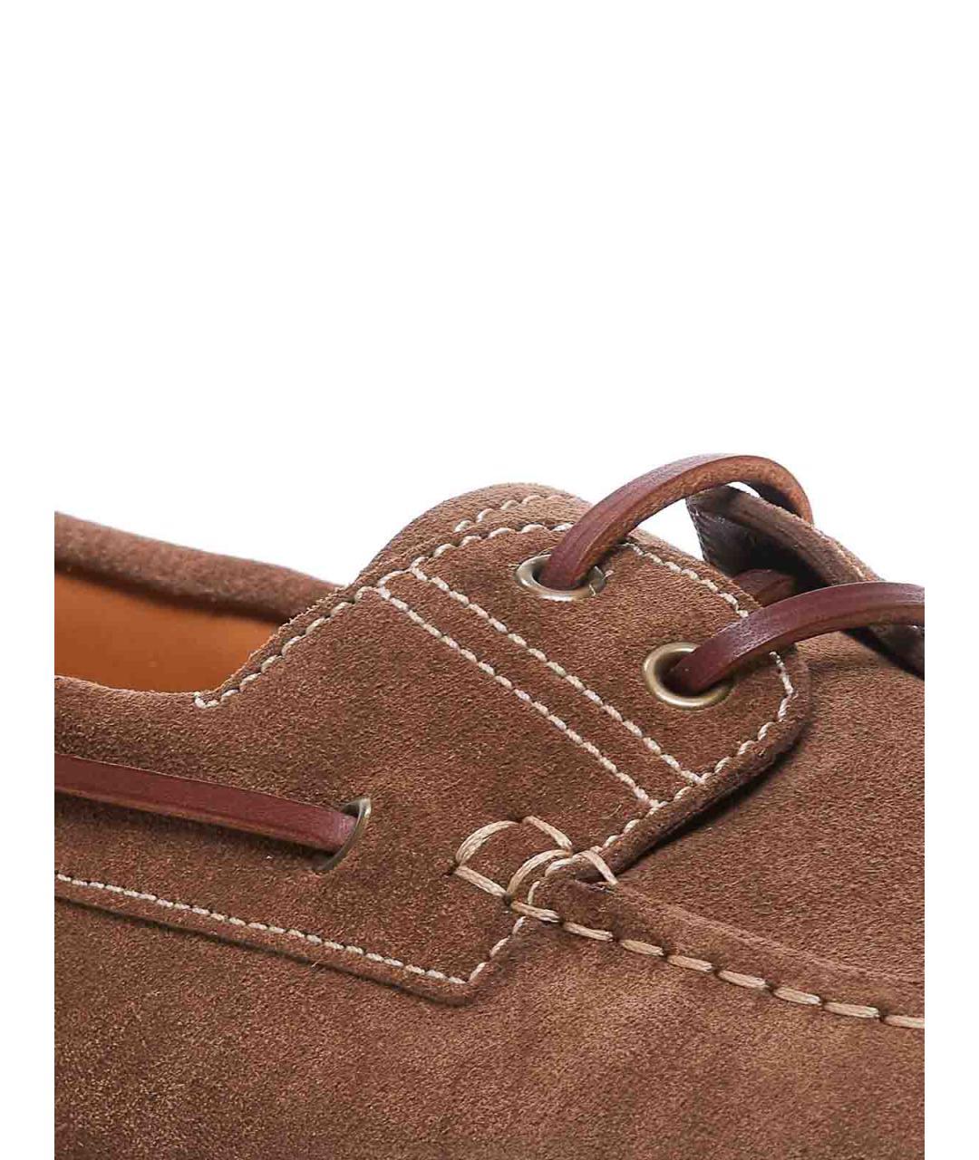 TOD'S Коричневые замшевые лоферы, фото 3