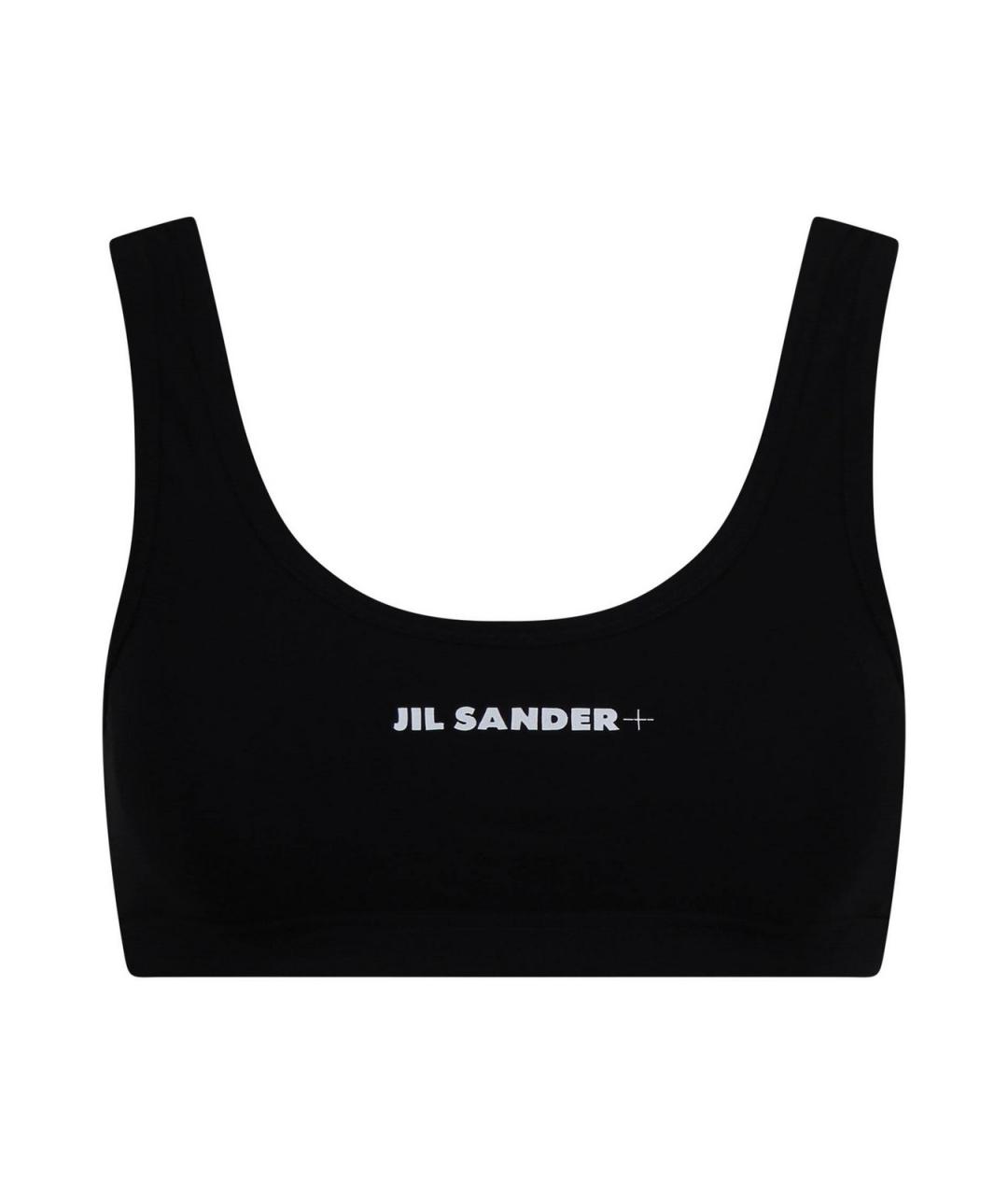 JIL SANDER Черная полиамидовая майка, фото 1