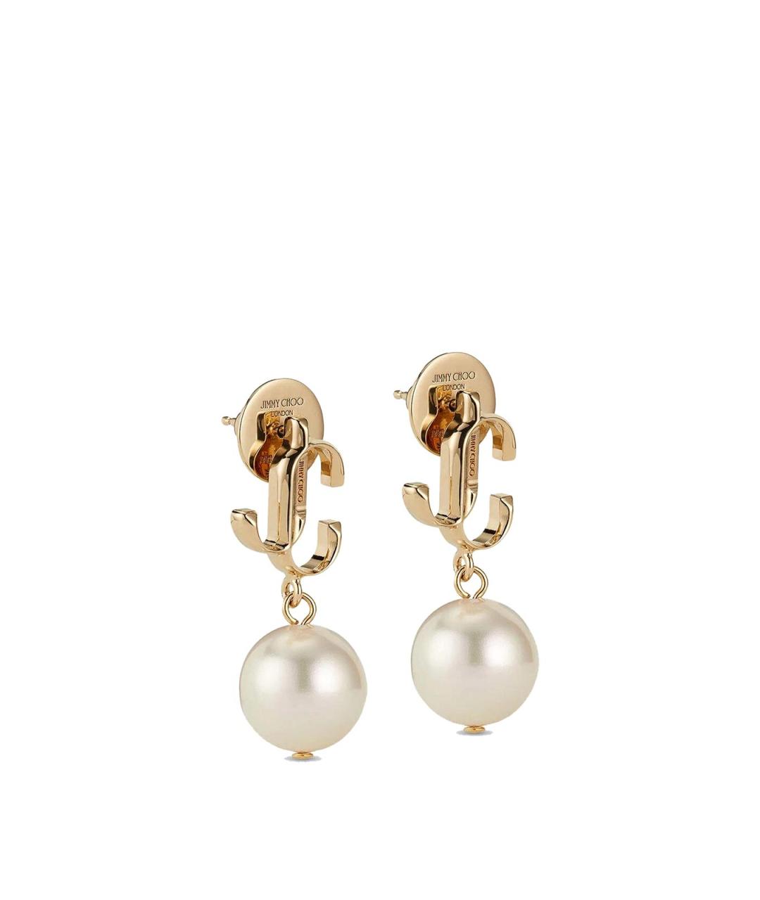 JIMMY CHOO Золотые жемчужные серьги, фото 2