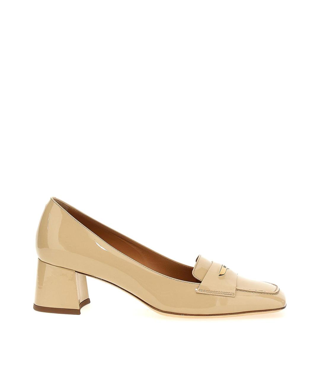 TOD'S Бежевые кожаные туфли, фото 1