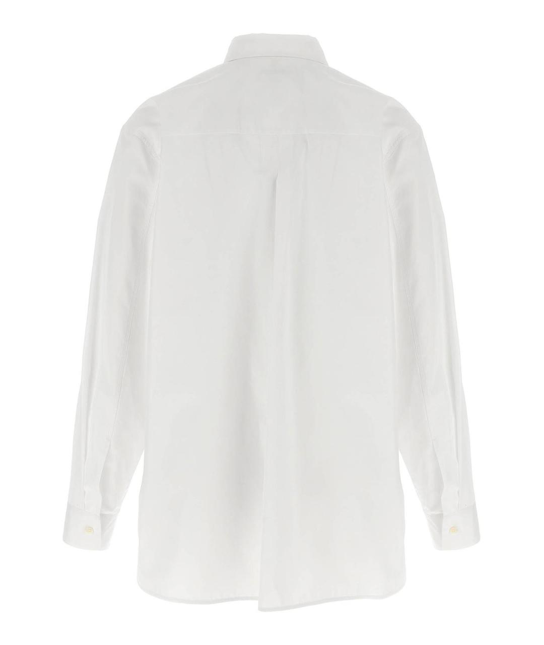 JIL SANDER Белая хлопковая классическая рубашка, фото 2